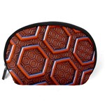 3d Abstract Patterns Hexagons Honeycomb Accessory Pouches (Large)  Back