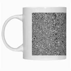 Abstract Flowing And Moving Liquid Metal White Mugs by Amaryn4rt