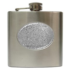 Abstract Flowing And Moving Liquid Metal Hip Flask (6 Oz) by Amaryn4rt