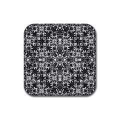 Modern Oriental Pattern Rubber Coaster (square)  by dflcprints