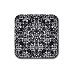 Modern Oriental Pattern Rubber Square Coaster (4 Pack)  by dflcprints