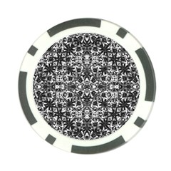 Modern Oriental Pattern Poker Chip Card Guard by dflcprints