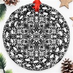 Modern Oriental Pattern Round Filigree Ornament (Two Sides) Front