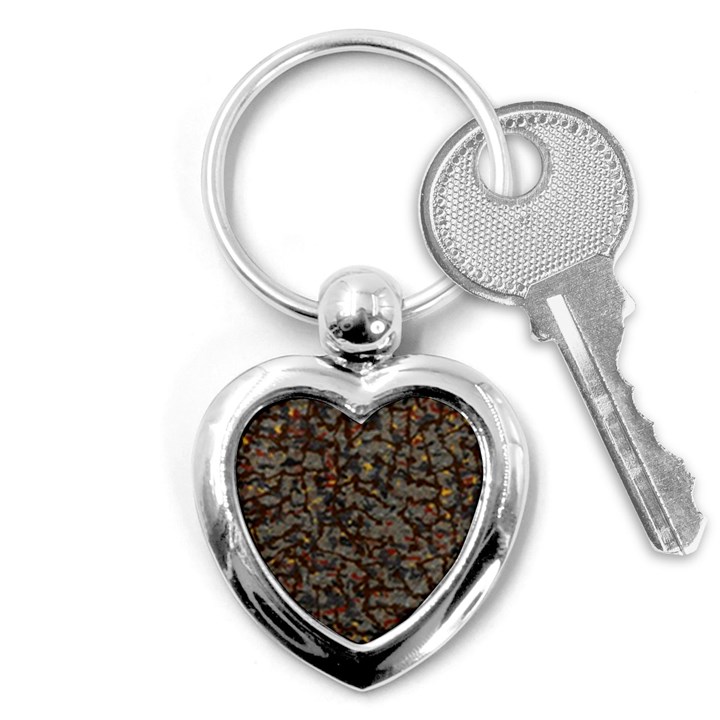 A Complex Maze Generated Pattern Key Chains (Heart) 