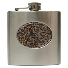 A Complex Maze Generated Pattern Hip Flask (6 Oz) by Amaryn4rt