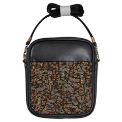 A Complex Maze Generated Pattern Girls Sling Bags