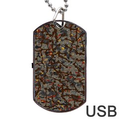 A Complex Maze Generated Pattern Dog Tag Usb Flash (two Sides) by Amaryn4rt