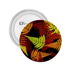 3d Red Abstract Fern Leaf Pattern 2 25  Buttons by Amaryn4rt