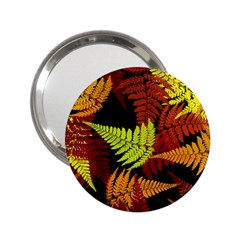 3d Red Abstract Fern Leaf Pattern 2 25  Handbag Mirrors by Amaryn4rt