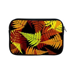 3d Red Abstract Fern Leaf Pattern Apple Ipad Mini Zipper Cases by Amaryn4rt