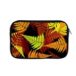 3d Red Abstract Fern Leaf Pattern Apple MacBook Pro 13  Zipper Case Front