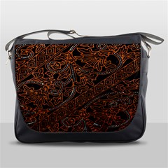 Art Traditional Indonesian Batik Pattern Messenger Bags by Amaryn4rt