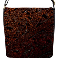 Art Traditional Indonesian Batik Pattern Flap Messenger Bag (s) by Amaryn4rt