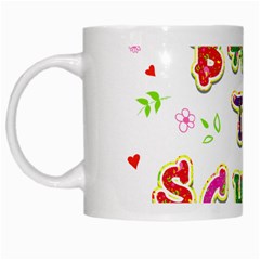 Back To School White Mugs