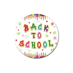 Back To School Magnet 3  (round)