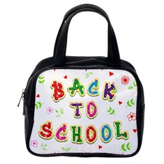 Back To School Classic Handbags (one Side)