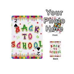 Back To School Playing Cards 54 (mini)  by Amaryn4rt