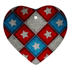 Atar Color Heart Ornament (two Sides) by Amaryn4rt