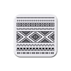 Aztec Pattern Rubber Square Coaster (4 Pack)  by Amaryn4rt