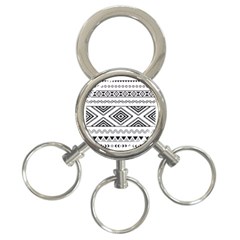 Aztec Pattern 3-ring Key Chains by Amaryn4rt