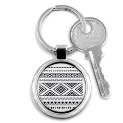 Aztec Pattern Key Chains (round)  by Amaryn4rt