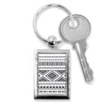 Aztec Pattern Key Chains (Rectangle)  Front