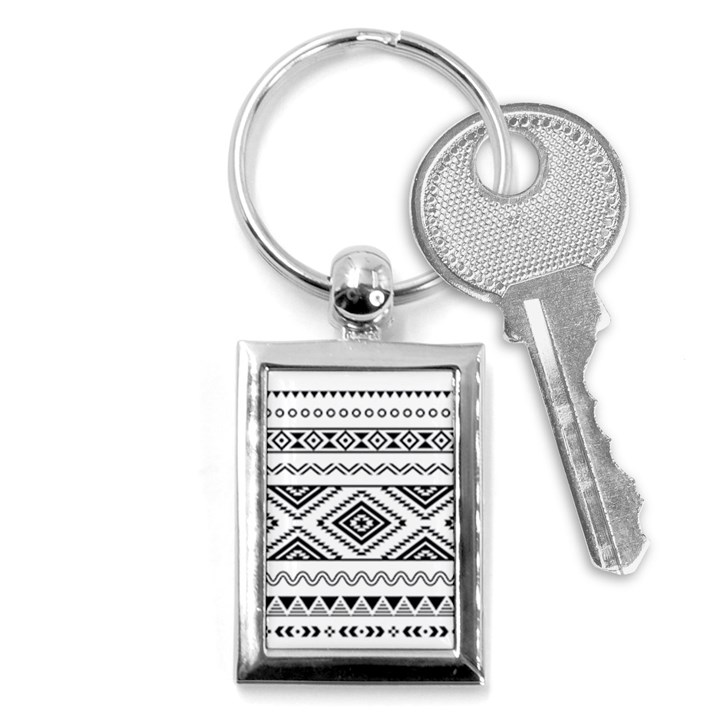 Aztec Pattern Key Chains (Rectangle) 