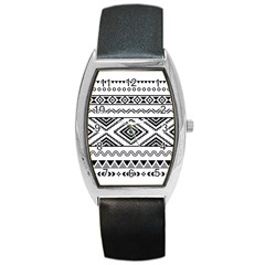 Aztec Pattern Barrel Style Metal Watch by Amaryn4rt