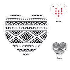 Aztec Pattern Playing Cards (heart) 