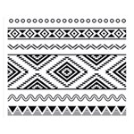 Aztec Pattern Double Sided Flano Blanket (Medium)  60 x50  Blanket Front