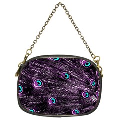 Bird Color Purple Passion Peacock Beautiful Chain Purses (two Sides)  by Amaryn4rt