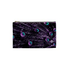 Bird Color Purple Passion Peacock Beautiful Cosmetic Bag (small)  by Amaryn4rt