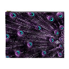 Bird Color Purple Passion Peacock Beautiful Cosmetic Bag (xl) by Amaryn4rt