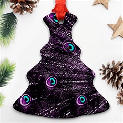 Bird Color Purple Passion Peacock Beautiful Christmas Tree Ornament (two Sides) by Amaryn4rt