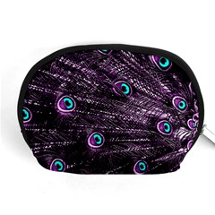 Bird Color Purple Passion Peacock Beautiful Accessory Pouches (medium)  by Amaryn4rt