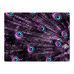 Bird Color Purple Passion Peacock Beautiful Double Sided Flano Blanket (mini)  by Amaryn4rt