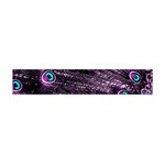 Bird Color Purple Passion Peacock Beautiful Flano Scarf (Mini) Back