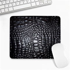 Black Alligator Leather Large Mousepads by Amaryn4rt