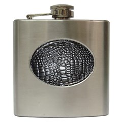 Black Alligator Leather Hip Flask (6 Oz) by Amaryn4rt