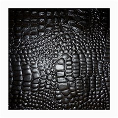 Black Alligator Leather Medium Glasses Cloth by Amaryn4rt