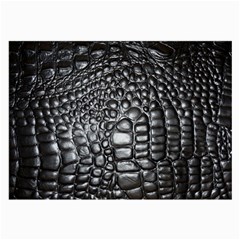 Black Alligator Leather Large Glasses Cloth by Amaryn4rt