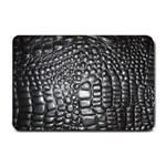 Black Alligator Leather Small Doormat  24 x16  Door Mat