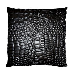 Black Alligator Leather Standard Cushion Case (one Side) by Amaryn4rt