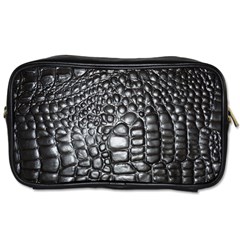 Black Alligator Leather Toiletries Bags 2-side by Amaryn4rt