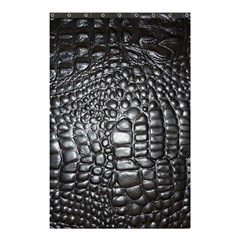 Black Alligator Leather Shower Curtain 48  X 72  (small)  by Amaryn4rt