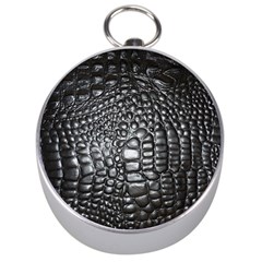 Black Alligator Leather Silver Compasses by Amaryn4rt