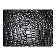 Black Alligator Leather Double Sided Flano Blanket (mini)  by Amaryn4rt