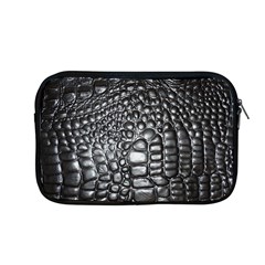 Black Alligator Leather Apple Macbook Pro 13  Zipper Case