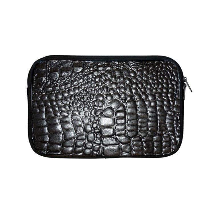 Black Alligator Leather Apple MacBook Pro 13  Zipper Case