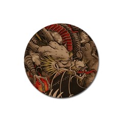 Chinese Dragon Magnet 3  (round)